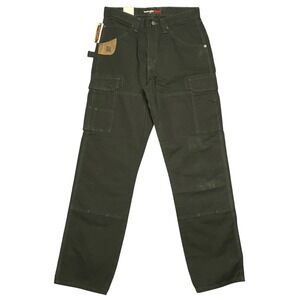 Wrangler RIGGS Workwear Ranger Pants 31x34 Black Ripstop Relaxed Fit NWT